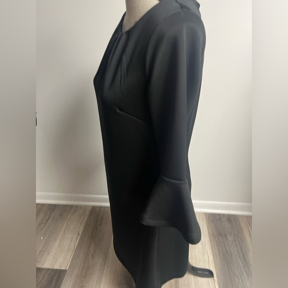 Black Dress with Mock Neck & Bell Sleeves! - Picture 4 of 15